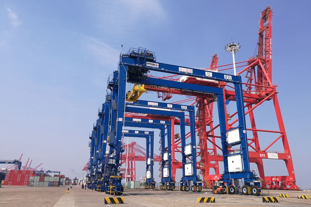 助力码头智慧升级 | GENMA与 PSA 连云港码头签约8台 RTG改造项目(图1)