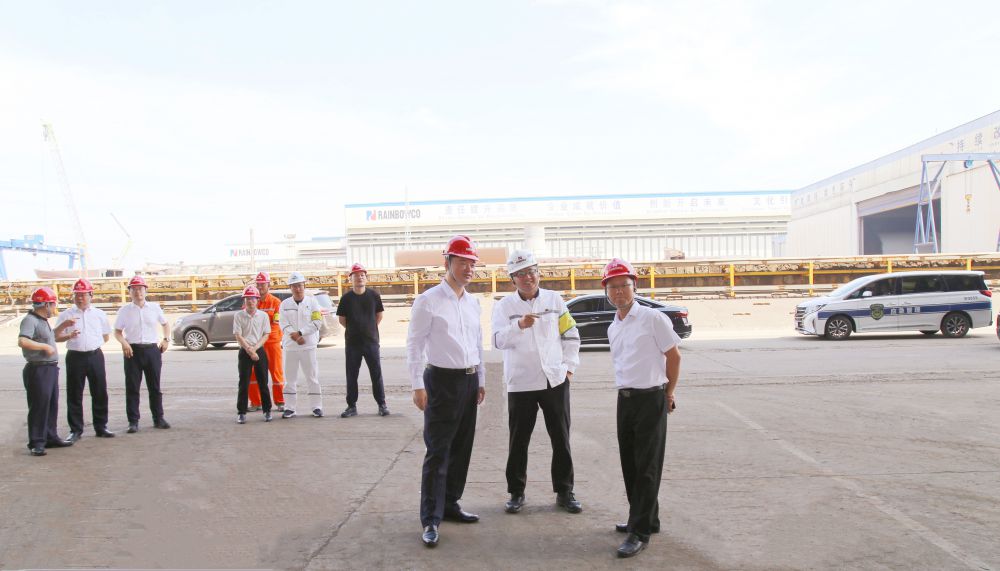 启东市委副书记、市长蔡毅带队调研子公司dg视讯海洋安全生产工作(图1)