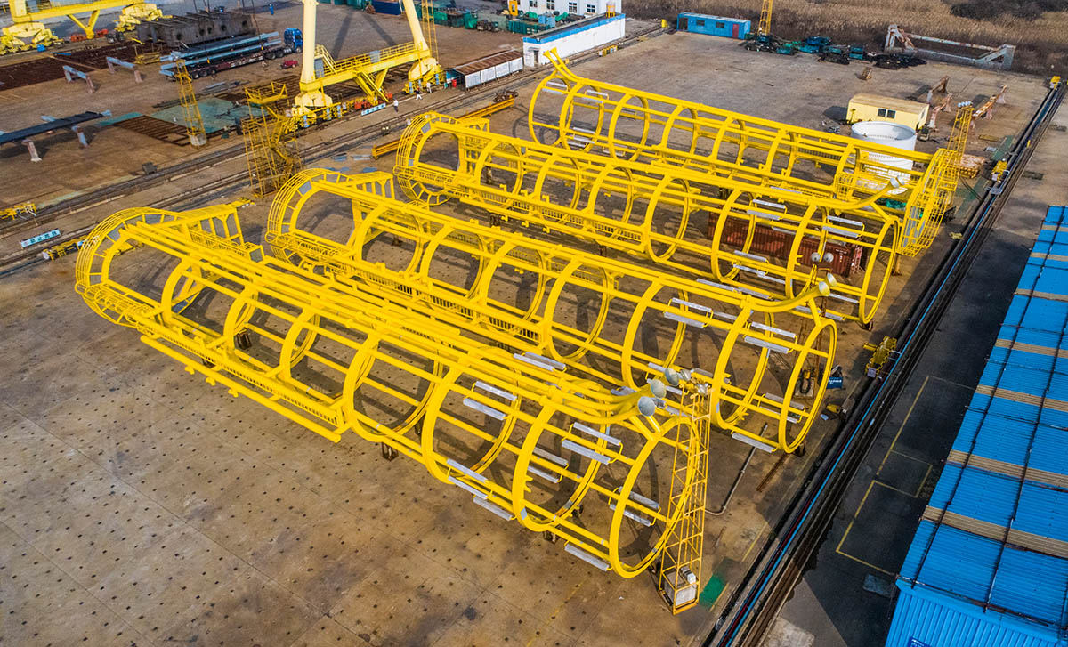 海上风电单桩基础套笼